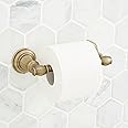 Signature Hardware 948235 Beasley Wall-Mounted Toilet Paper Holder - Aged Brass