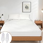 Heated Mattress Pad Queen Size, Dual Control Electric Mattress Pad Queen, 60" x 80", Fast Heating Bed Warmer with 4 Heating L