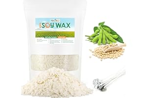 FROKO 2LB Soy Candle Wax for Candle Making, 100% Natural Soy Wax for Candle Making, from Organic Farm Soy Wax Flakes, Organic, Harmless and Pure, Premium Natural Candle Wax, No Additives…