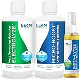 BEAM Minerals Micro-Boost Humic Mineral Blend &amp; Electrolyze Liquid and Insta-Lytes Natural Liquid Electrolytes 2oz