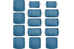Kimunuk 14 Pcs Outdoor Cushion Slipcovers Outdoor Patio Cushion Covers Replacement Waterproof with Zipper for Outdoor Furniture, Patio Sofa Couch 3 Sizes, Covers Only
