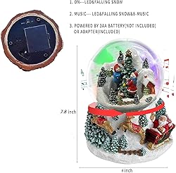 Koncenttop Christmas Snow Globe, 130mm Snow Globe