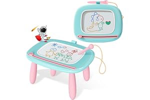 Kikidex Toddlers Toys Age 1-3, Magnetic Drawing Board, Doodle Board Pad Learning and Educational Toys for 1 2 3 Year Old Baby