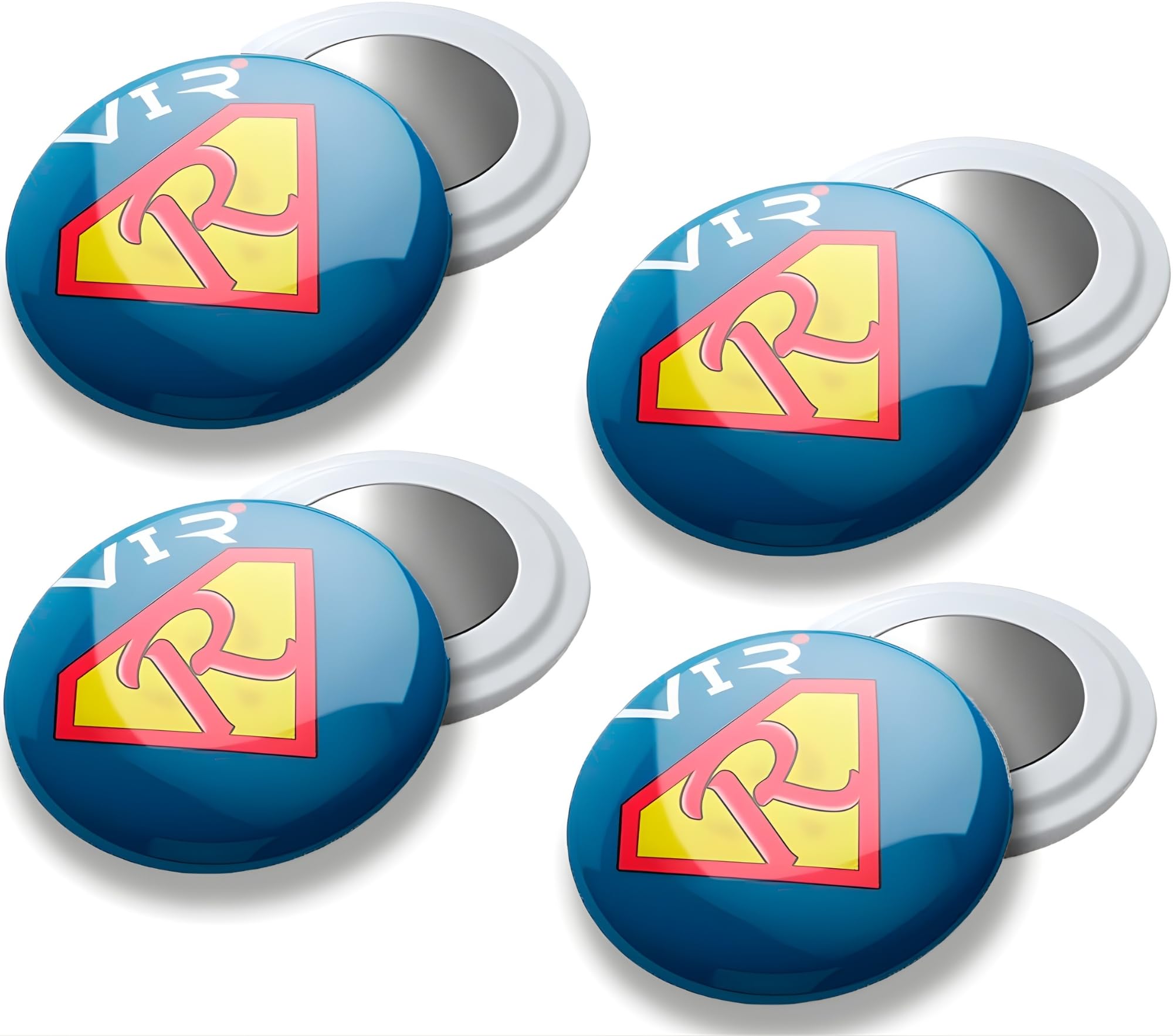 4 Pcs Magnetic Running Bib Clips - Strong Race Number Magnets for Precise and Stable Placement on Technical Clothing, Lightweight Comfort for Marathon, Trail and Triathlon Runners (Super Runner)