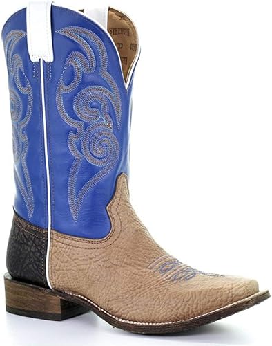 blue western boots