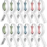 Senbowe 12 Pack Beach Towel Clips,Pool Chair Clips,Heavy Duty Plastic Clothes Pins,Quilt Drying Clips,Windproof Clothes Clips,Keep Your Towel,Clothes,Blankets to Dry on Clothesline and Hanging Rack