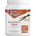 Life Extension Wellness Code® Whey Protein Isolate (Vanilla), Protein and branched-Chain Amino acids for Muscle Growth & Immune Health, no Sugar Added, Gluten Free, Non-GMO, 403 Grams (20 Servings)