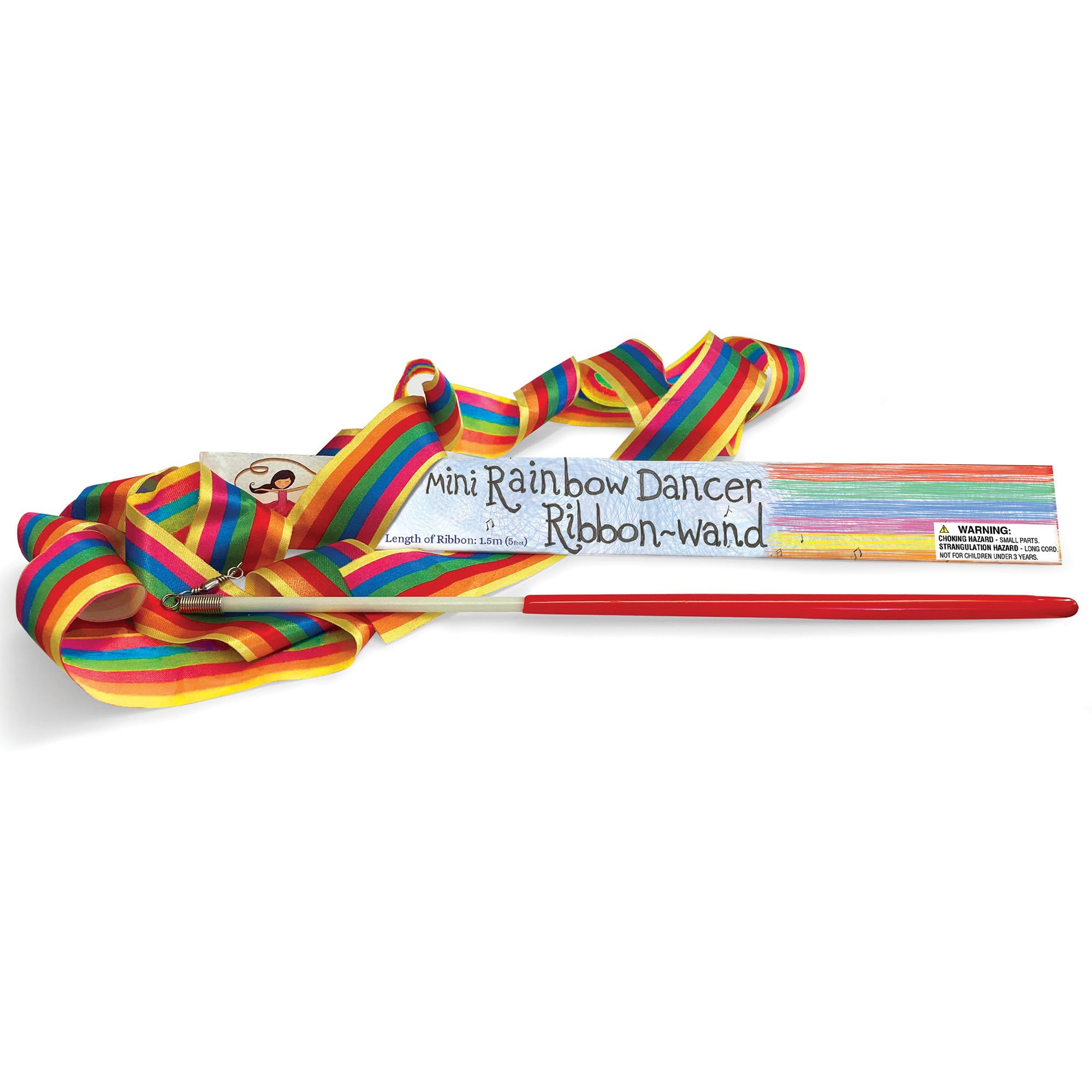 House of Marbles Mini Rainbow Dancer Ribbon Wand — image 1