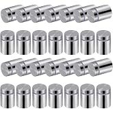 Favide 48 Packs Sign Standoff Screws, Stainless Steel, 3/4 x 1 Inch | Advertising Screws Stainless Steel Wall Standoff Mounts Glass Acrylic Nail for Glass Artwork and Sign Displays