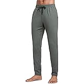 CRZ YOGA Cloud Jersey Lightweight Sweatpants for Men 30" - Workout Casual Yoga Lounge Open Bottom Pants with Zipper Pockets