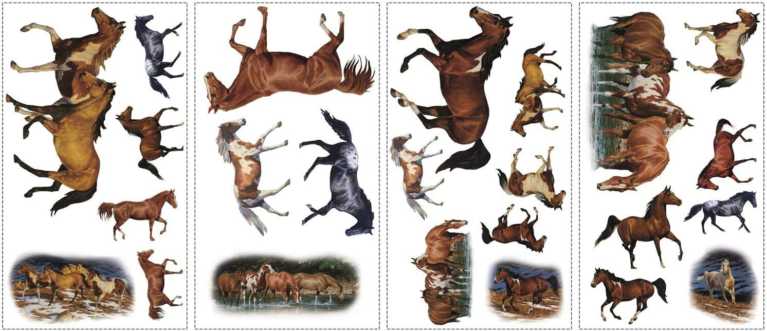 RoomMates Repositionable Childrens Wall Stickers - Wild Horse