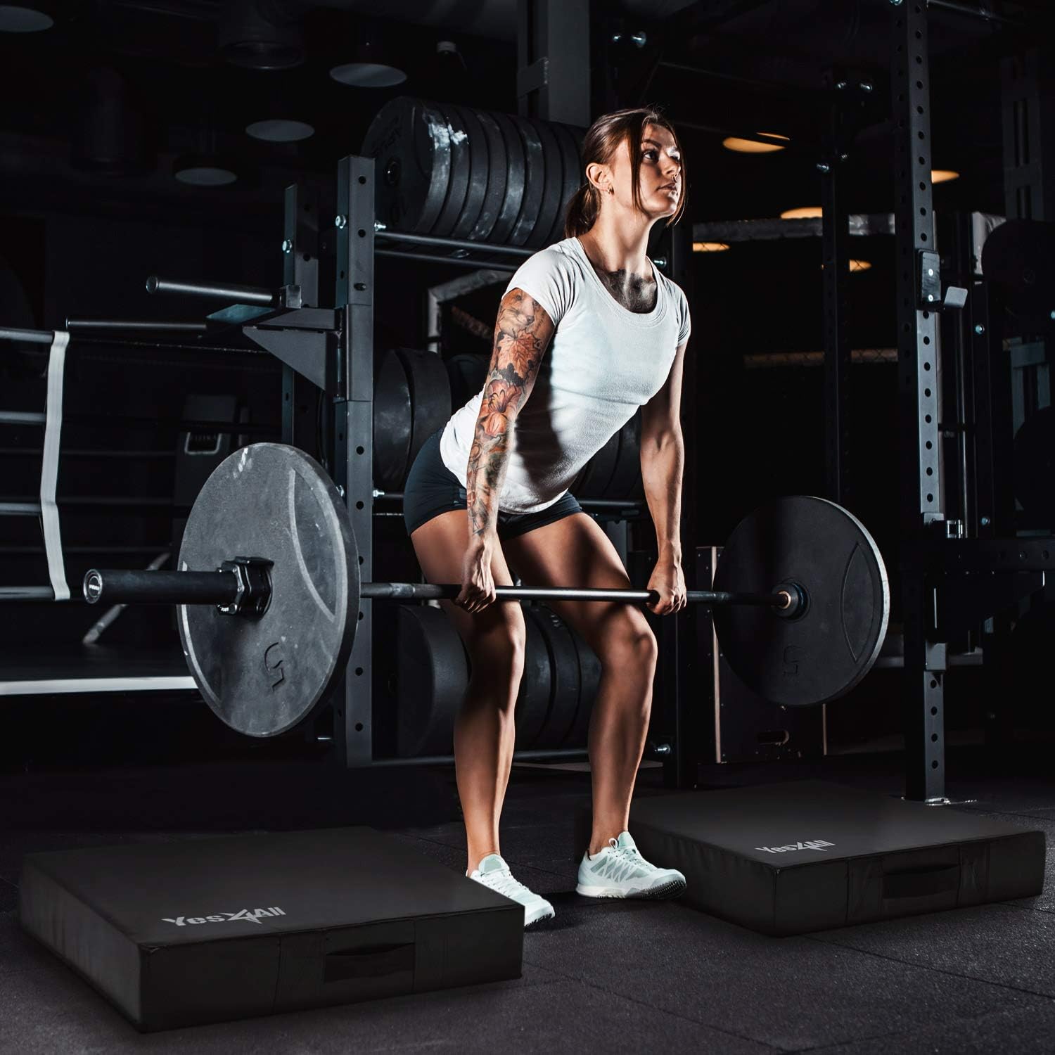 Yes4All Silencer Drop Pads/Weightlifting Drop Pads with PVC Cover