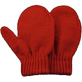 American Trends Toddler Mittens Kids Soft Knitted Winter Gloves Warm Thick Cold Protection Gloves for Baby Boys Girls