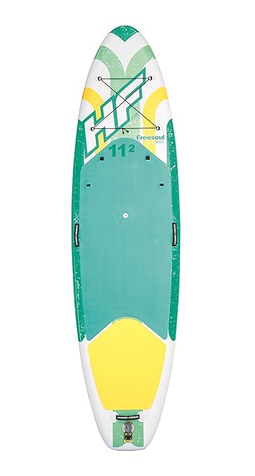 Bestway Hydro-Force SUP Freesoul Tech Stand-up-Paddling Board aufblasbar mit Sitzfunktion, 340x89x15 cm