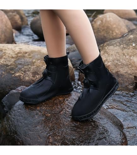 Rain Shoes For Women Waterproof Rain Boot Covers Slip-On Shoe
