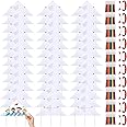 Libima 40 Pieces DIY Blank Kite with Watercolor Pens and String 20 Inch Summer Beach Toddlers Decorating Coloring Kite Making Craft Kits for Kids Outdoor Game and Activities