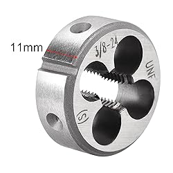 uxcell 3/8-24 UNF Round Die, Machine Thread Right
