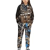Xpyiqun Tracksuits for Girls 5-12 Years Graphic Hoodies and Joggers Sweatpants 2 Piece Clothing Set Kids Long Sleeve