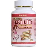 Wins Town Fertility Tablets for Women, Female Prenatal Vitamin Supplements, Support Ovulation & Conception, 60 Tablets