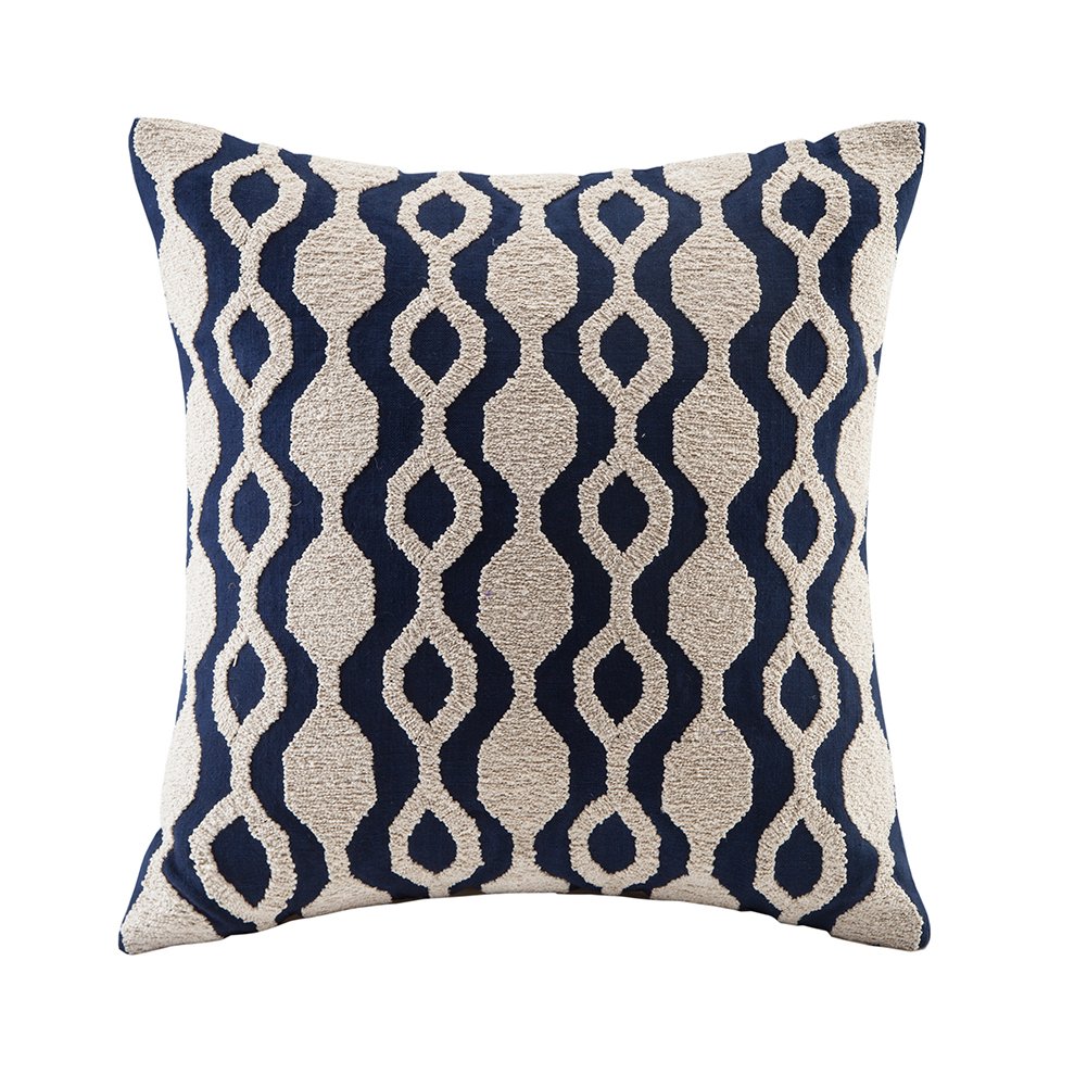 Best ikat blue chair cushion
