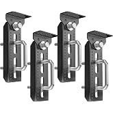 4 PCS 8" Boat Trailer Bunk Brackets ,Swivel Top Bunk Bracket Kit | Swivel Top Bunk Bracket Kit for 1.5"x3", 2"x3", 3"x3" Crossmembers,Complete Hardware Kit for Boat/Pontoon/Jet Ski Trailers
