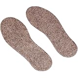 Wool Shoe Insoles Grey Cushioned, Shock-Absorbing for Kids 1-5 Years Size (UK-8.5, US-9.5)