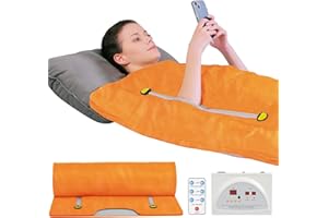 RELOIVE Far Infrared Sauna Blanket, Portable Infrared Sauna for Home Relaxation - Infrared Blanket Sauna with 95-176℉ Temp Range, Home Sauna Heating with Remote, Calm Your Body and Mind