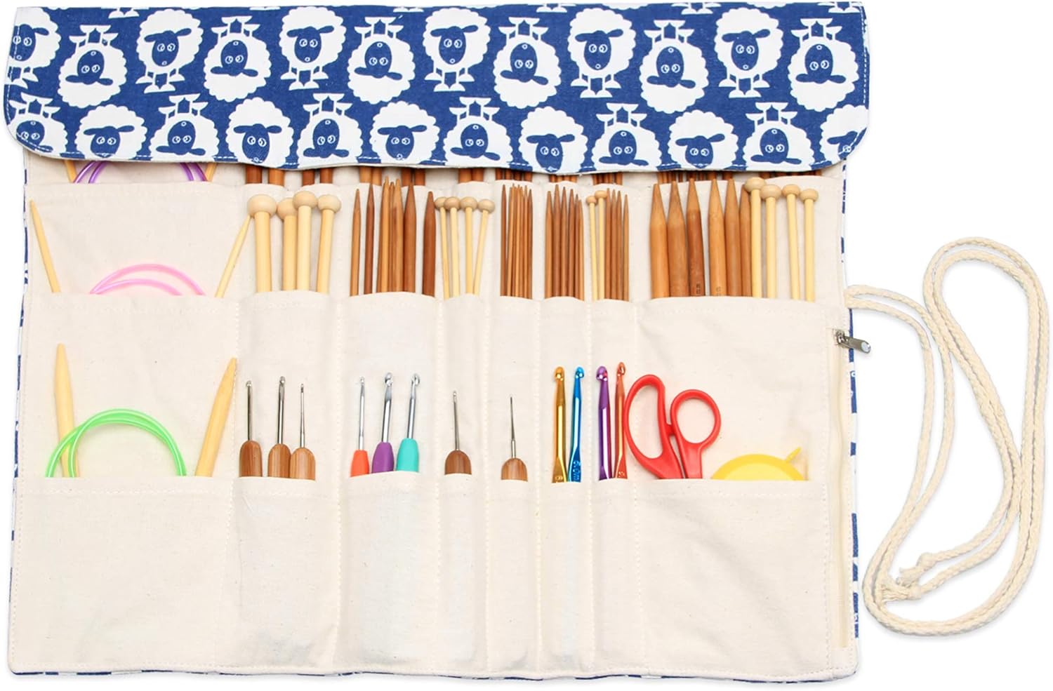 notions pouch knitting needle case xl pencil pouch knitting needle & crochet hook storage Pencil