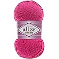 55% Cotton 45% Acrylic Alize Cotton Gold Yarn 1 Skein/Ball 100 gr 360 yds (149-Fuchsia)