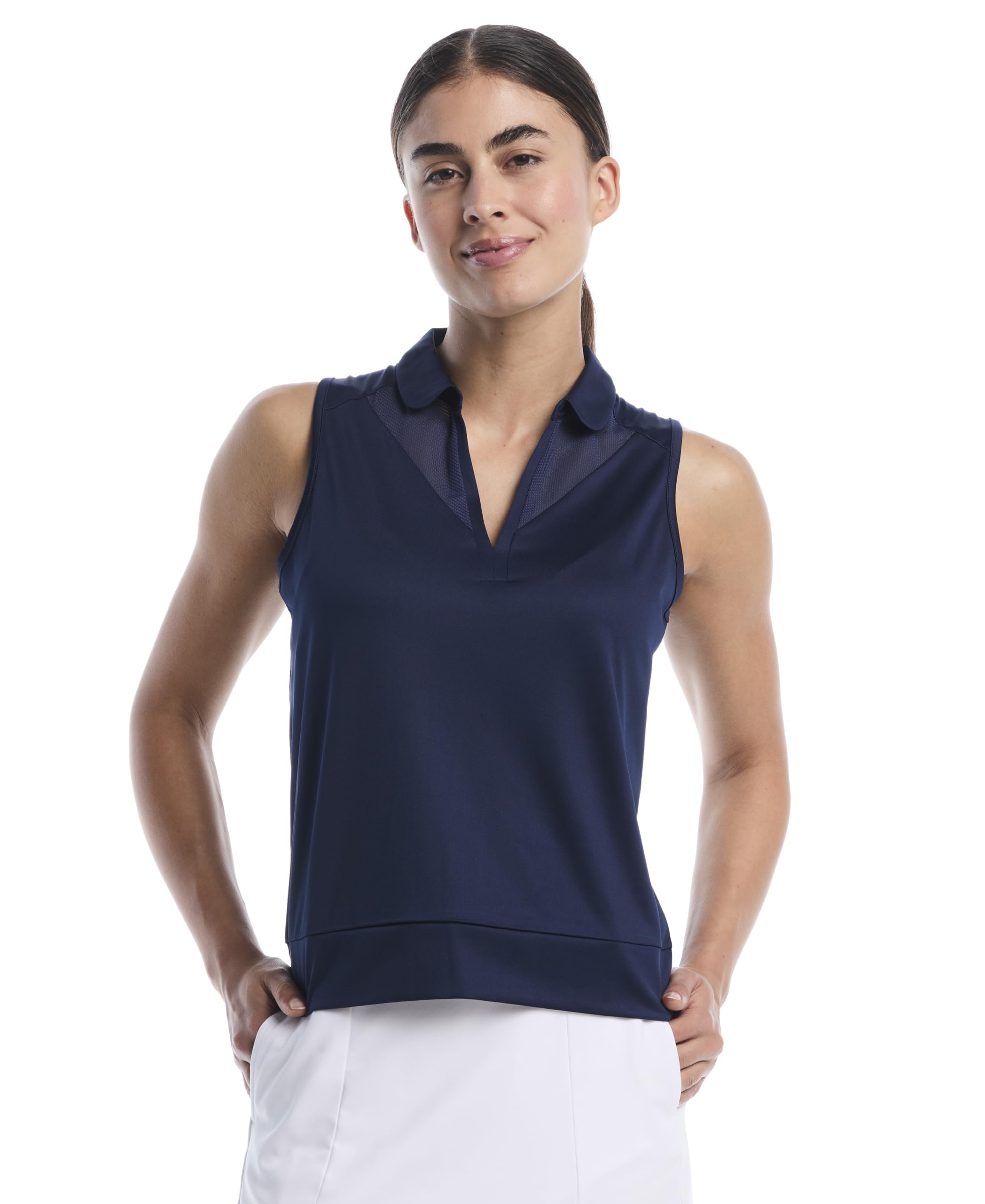 Callaway Sleeveless Top With Mesh Inserts Peacoat LG (Women’s 10-12)