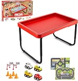 Toyrific PlayTray Activity Table with Play Mat Set Red City Race