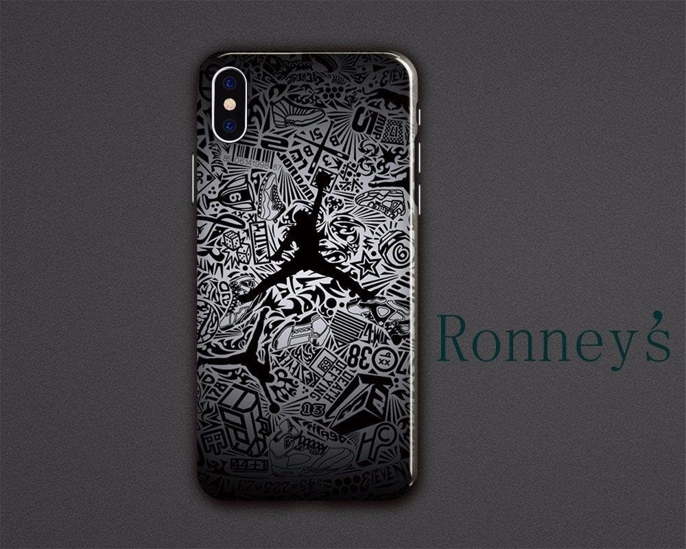 Air Jordan Soft cases for iphone 5/5s ;5c/ 6/6s ; 7/8 ; iphone X, iphone 7/8plus (iphone X, Jordan BLACK)