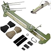KOKKOYA Paracord Jig Tools Bracelet Making Kit Accessories Adjustable Paracord Jig Kit with 2 Cords and 3 Buckles Bracelet Adjustable Length 4" to 13" (Army Green)