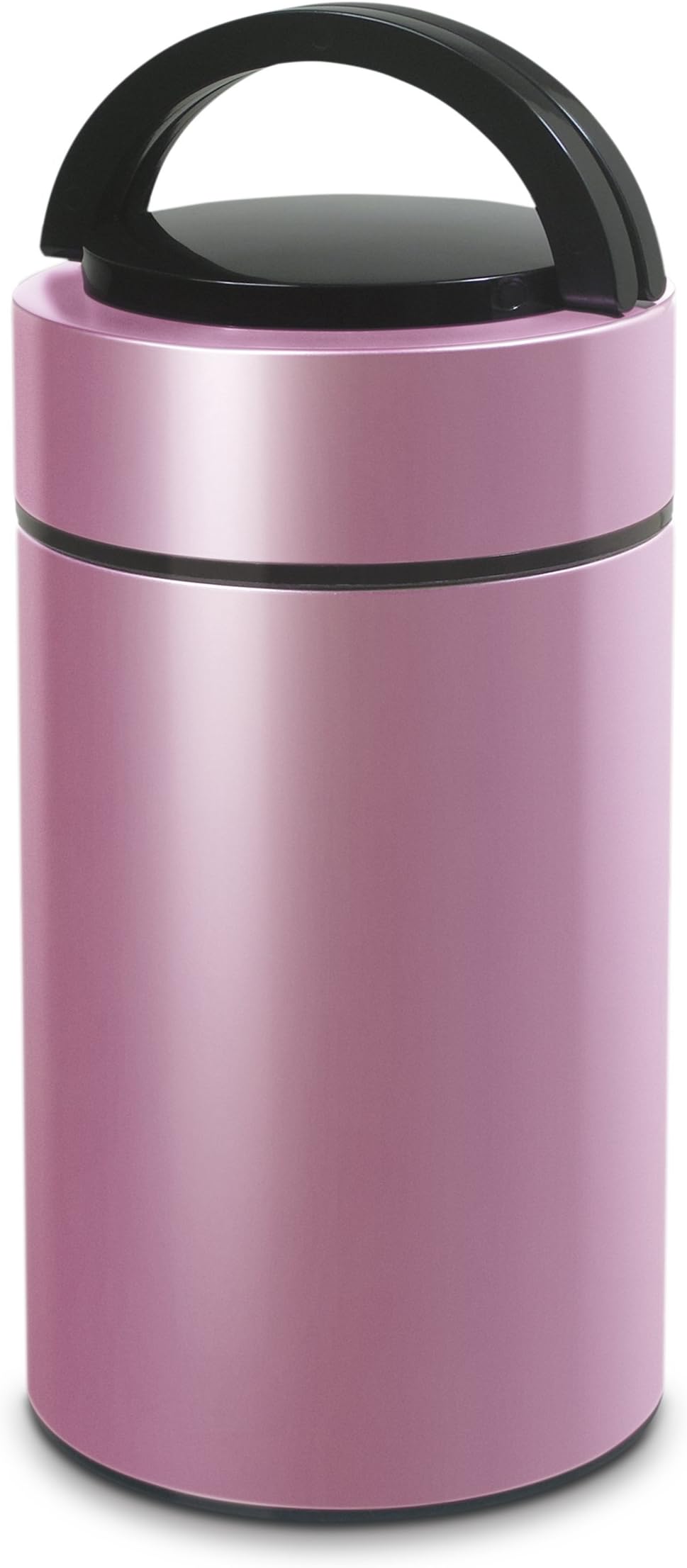 ecHome Vacuum Food Flask, Double Stainless Steel with Folding Spoon, 0.95L (Pink)