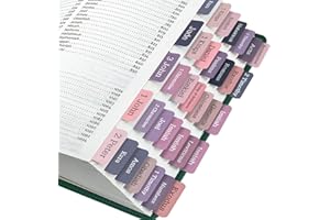 REAEON Bible Tabs, 75 Tabs, Laminated Bible Index Tabs for Women and Men, Bible Book Tabs for Easy Navigation, Large Print Easy to Read (Sunset Shade)