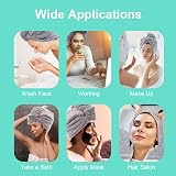 ROSSHINE Microfibre Hair Towel Wrap 3 Pack 65x25cm Turban Quick Dry view 3