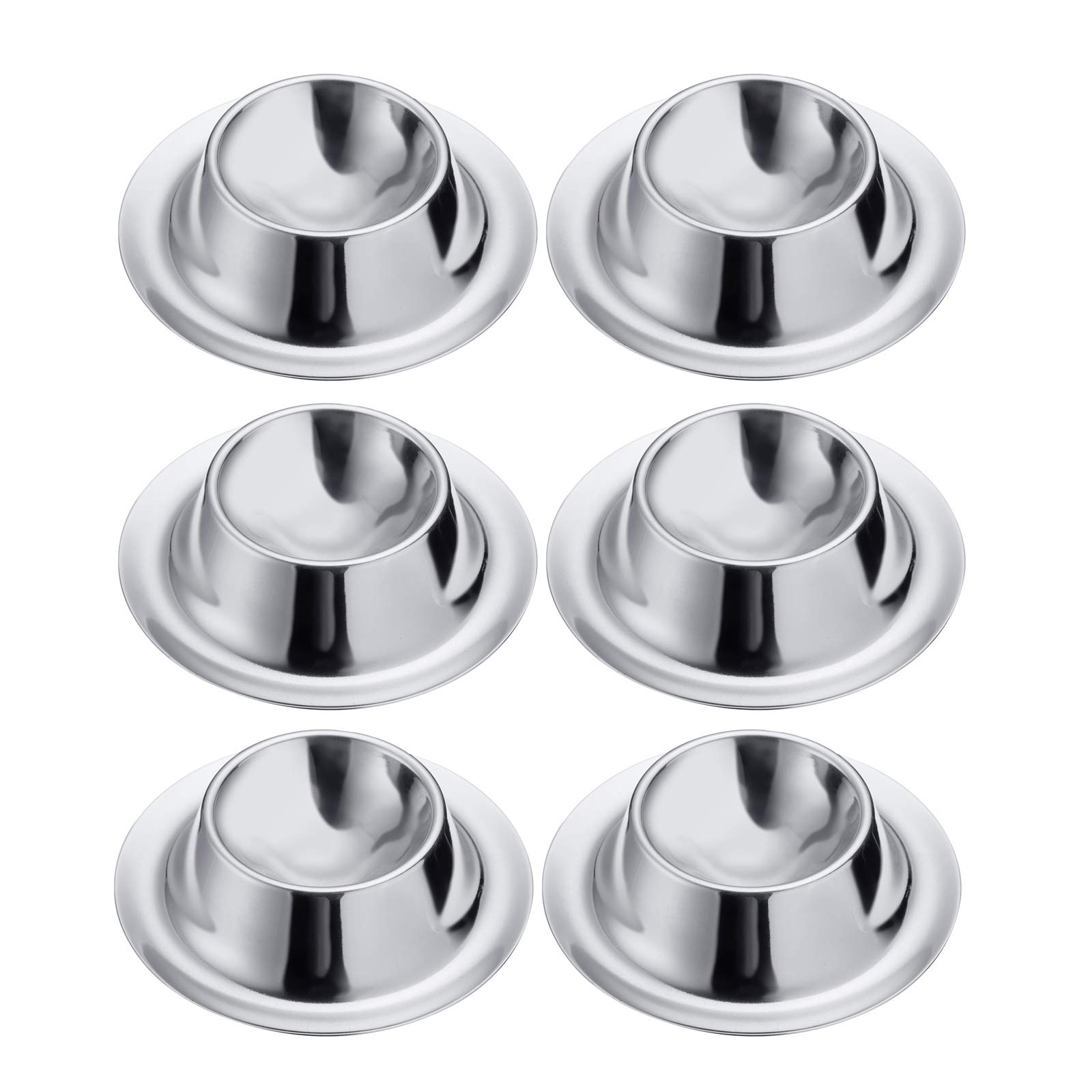 Westmark 6 egg cups, round, stackable, ø 8.5 cm, stainless steel, silver, 207222E2