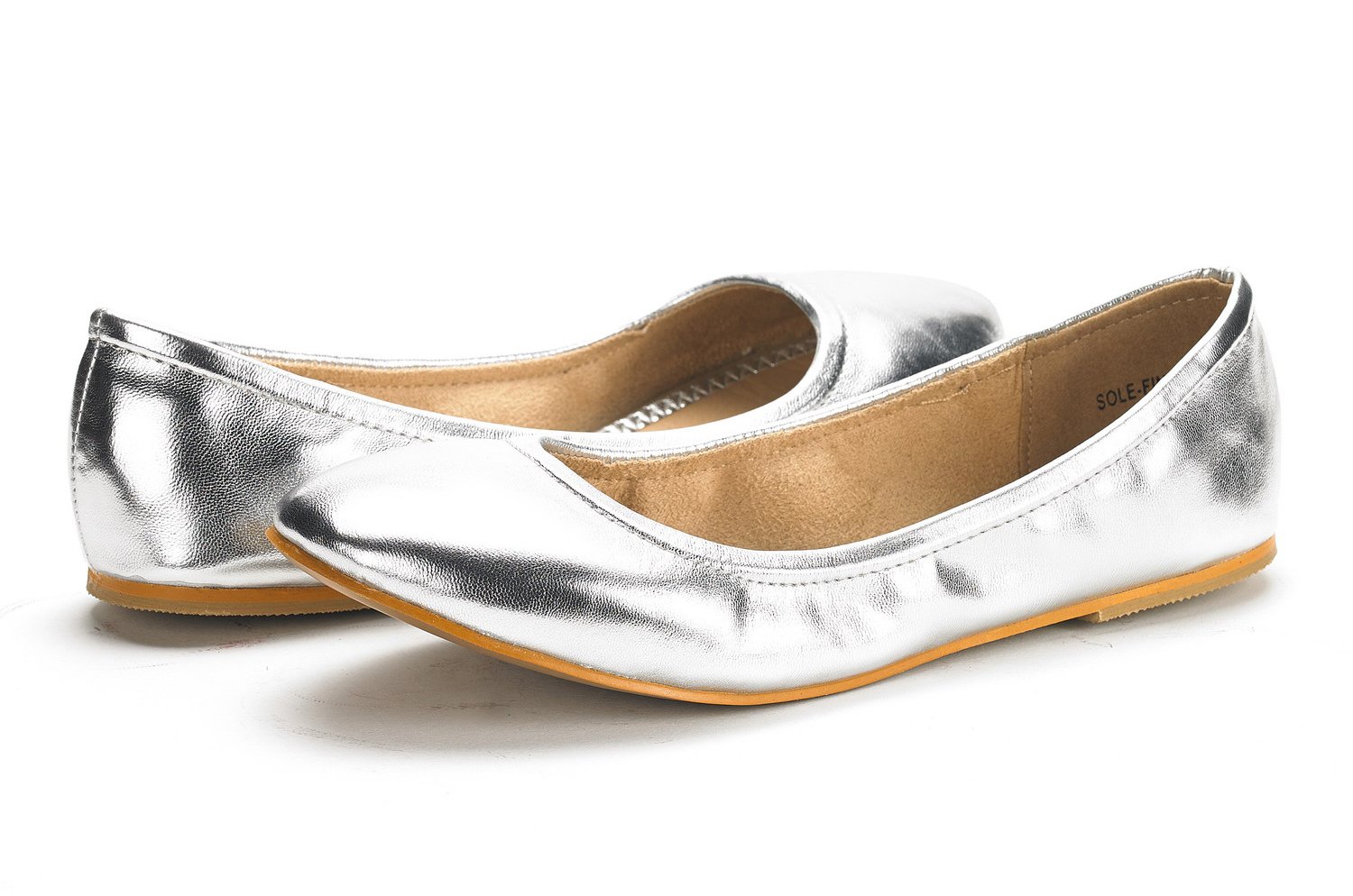 DREAM PAIRS Women's Sole-fina Solid Plain Walking Classic Ballet Flats Shoes - Image 3