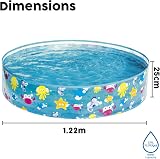 Bestway Sea Creature Paddling Pool 48 x 10 Inch Blue Kid's Pool view 6