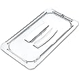 Carlisle FoodService Products 10270U07 StorPlus Third Size Polycarbonate Universal Handled Food Pan Lid, Clear
