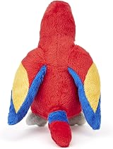 Zappi Co 100% Recycled Plush Parrot Toy 13-15cm Soft Cuddly view 4