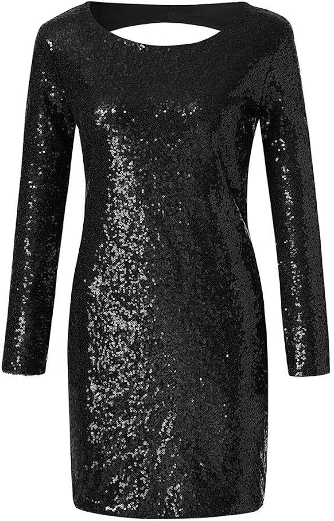 black sequin dress size 20