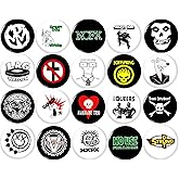 Generic 20 x Pop Punk pins button set of 20 1""inch (25mm) Punk Indie Rock Alternative Emo