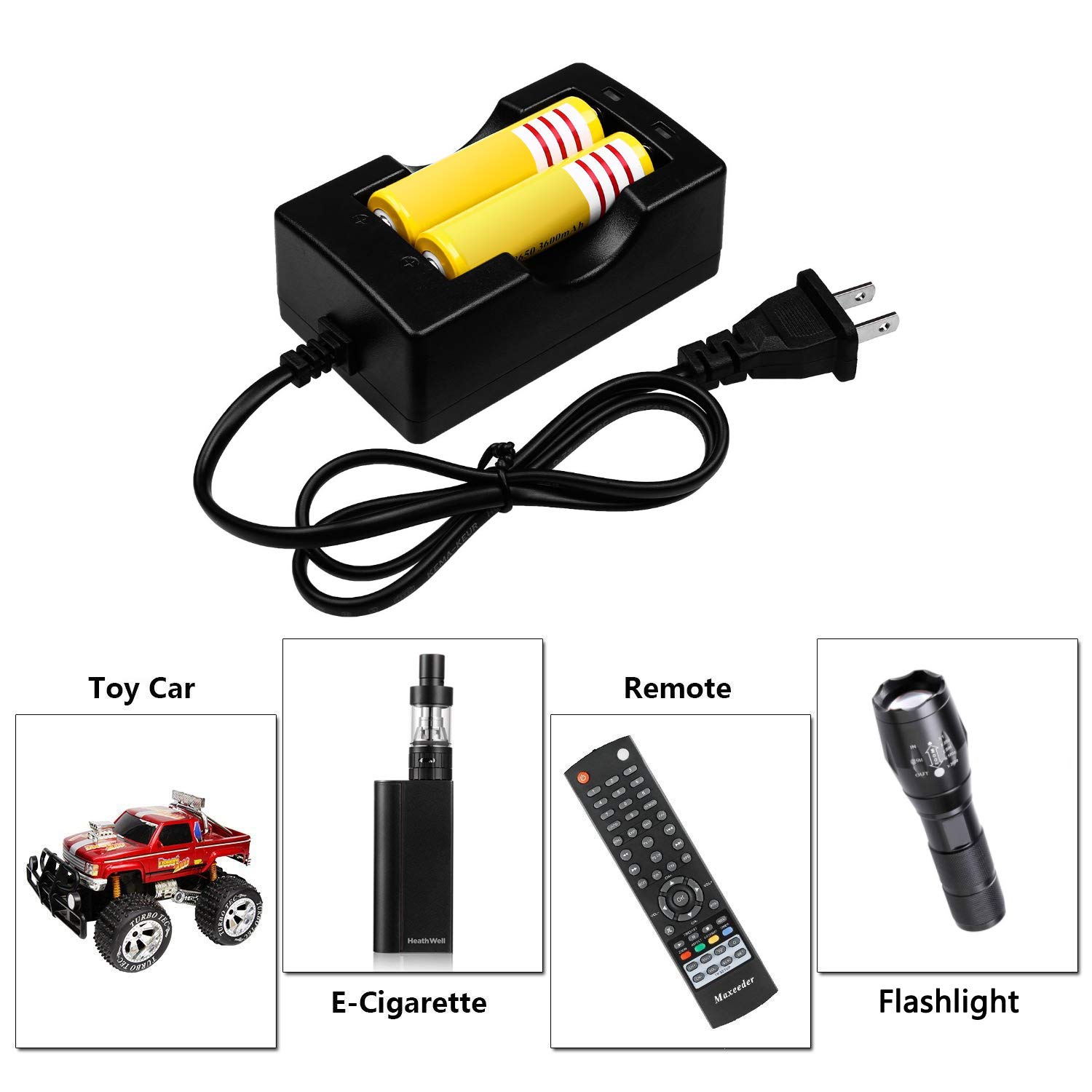 LYILIN Fast Smart 18650 Battery Charger,18650 Battery Dedicated Charger (Battery Not Included).