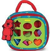 Melissa &amp; Doug K&rsquo;s Kids Take-Along Shape Sorter, 9 Textured Building Blocks &amp; Soft Sensory Activity Bag, Montessori-Inspired Baby Toys for Toddlers, Preschool Learning Toys for Babies 9 Mo. &amp; Up