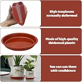 Nuqin Plant Pot Saucers 12 Pack 3 Sizes Waterproof Thickened Plastic view 4
