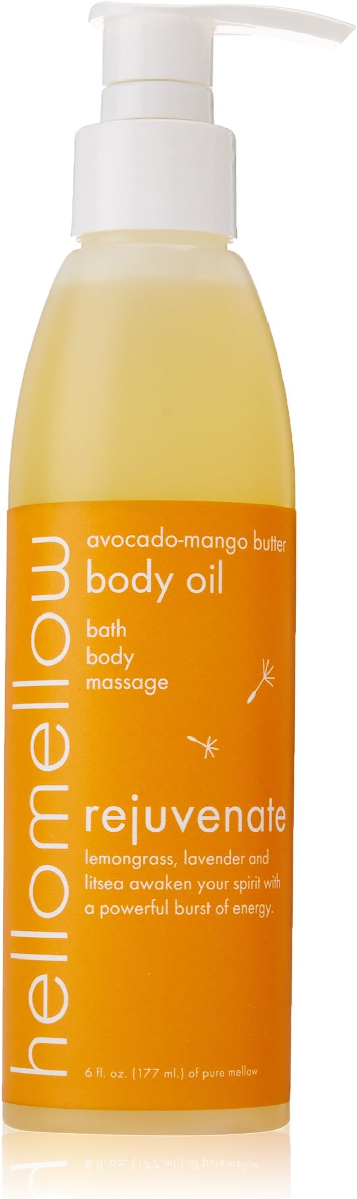 Hellomellow Rejuvenate Body Butter Oil, Avocado-Mango, 6 Ounce