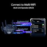 ASUS RT-BE96U BE19000 WiFi 7 Router Tri-Band 6GHz 10G Ports AiMesh view 4