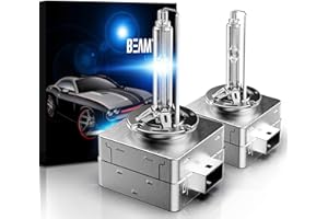 BEAMTECH D3S HID Headlight Bulbs,High Low Beam Xenon Replacement Bulb 35W 8000K Ice Blue (Pack of 2)