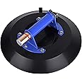 IMT 12" Strong Glass Suction Cup Vacuum Glass Lifter with Metal Handle and Brass Pump, Heavy Duty Industrial Suction Plate for Granite & Glass Lifting Car Window Replacement